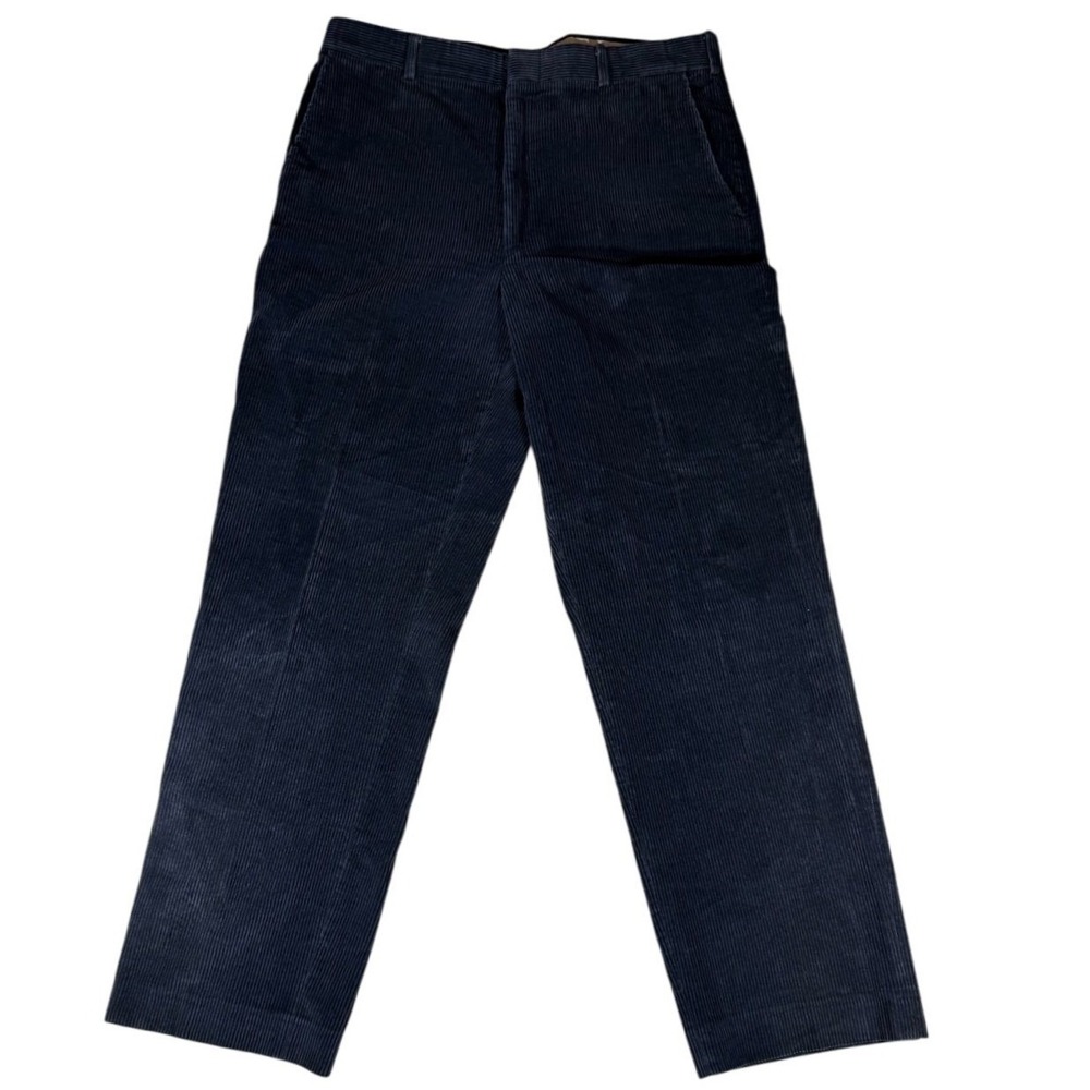 Vintage LL Bean Corduroy Pants Mens 36x32 Dark Navy Made USA